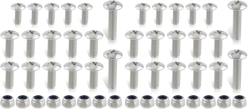 MOTOALL 25 Piece Fender Bolts Screws Nut Mount Kit Plastics Hardware Replace for Yamaha Banshee (Pack of 2)