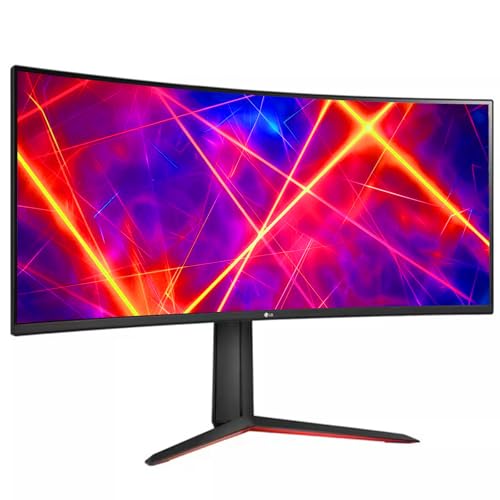 Image of LG 34 inch Curved Ultragear Gaming Monitor, QHD(3440x1440), 160Hz, AMD FreeSync, HDR10, sRGB 99%, Built-in Speakers, Multitasking and Content Creation, DisplayPort & HDMI, Tilt /Height Adjustable Stand