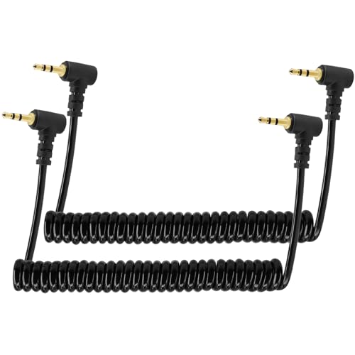 Cable Adaptador de Audio 2,5 mm en Espiral, Pack 2 miniatura 4