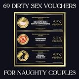 69 Dirty Sex Vouchers for Couples: Sexual Prompts and Challenges | Fun but Filthy Christmas, Valentines Day Gift for Lovers