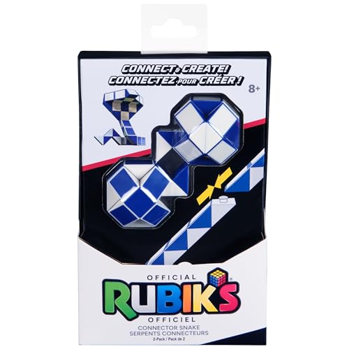 Rubik's Connecteur Serpent - Lot de 2 Cubes de Puzzle 3D pour soulager Le Stress - Idée Cadeau pour Adultes et Enfants à partir de 8 Ans