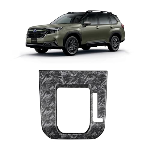 VKINGER 新型 スバル フォレスター SL系 パーツ シフトベースパネル インテリアパネル 内装 カスタム パーツ アクセサリー (クラッシュカーボン調)