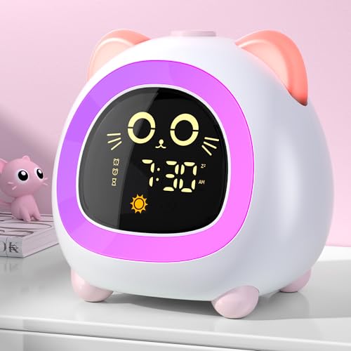 ANALOI Alarm Clock for Kids Ok to Wake Clock for Girls Sleep Training