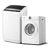 ROVSUN 1.8CuFt Portable Clothes Dryer and 25LBS Full-Automatic Washing Machine Set, Compact Laundry Washer and Dryer Combo Set with Stainless Steel Inner Tub, for Apartment, Dorms, Home