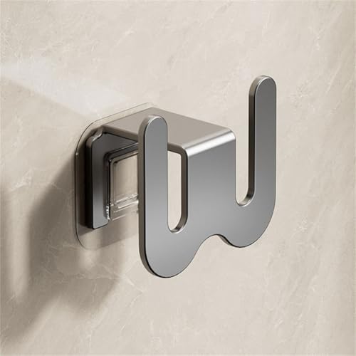 Whychstore Zapatero montado en la pared, colgador de secado de zapatos de baño de aluminio con drenaje rápido, organizador de almacenamiento que ahorra espacio para puerta de 3.39 pulgadas, color