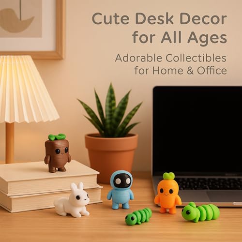 zhongko 33Pcs 3D Printed Animals, 3D Printed Fidget Toy, Movable Joint Mini Toys, Different Animal Shapes, Colorful 3D Printed Toys for Home and Office Decoration Photographic Prop - Image 2