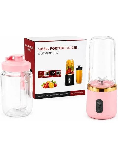 Image of Portable Blender Electric Juicers Fruit Mixers USB Rechargeable Smoothie Mini Personal Juicer 6 Blades 3Gears With 1500 Mah Rechargeable Battery-Smoothie Blender