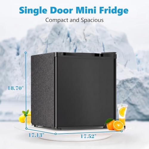 Image of Antarctic Star 1.6 Cu.Ft Mini Fridge with Freezer - Compact Upright Refrigerator with Adjustable Shelves, 7-Level Thermostat & Whisper-Quiet Operation for Bedroom, Apartment