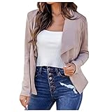 Lzjds üBergangsjacke Damen Mantel Winter DüNne Jacken Kariert Blazer Motorrad Jacken Goretex Jacken Bundeswehr Winterjacke Echtleder Jacken Farbige Jacken Outdoor Jacken(Beige, 3XL)