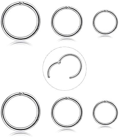 10mm 8mm 6mm Hoop Earrings Stainless Steel Small Hoop Earrings for Women Tiny Hoop Earrings 3 pairs