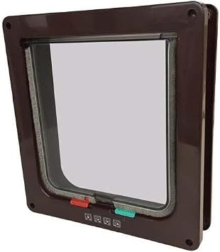 Cat Dog Door 4 Way 25x23,5x5 Cm Brown