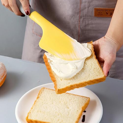Image of Silicone Spatula - Nonstick, Heat Resistant Cooking & Baking Flipper for Pancakes, Omelettes, Pizza, Steak, Dosa - Ideal for Griddle Pans, Cookware and Fish Turner (Omelette Spatula)