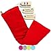 Bouillotte enfant graine douce cervicale | Anti colique bebe | Règles douloureuses - lombaires - mal de dos | Fibre de bambou | Coussin chauffant pour le cou (Rouge)