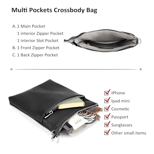 befen Genuine Leather Small Crossbody Purses for Women Travel Cross Body Bags Lightweight with Adjustable Shoulder Strap3