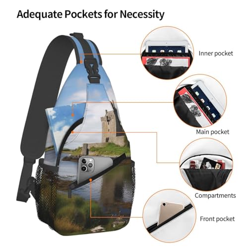 Bolso bandolera unisex para diario y senderismo miniatura 3