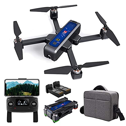 Drone Plegable para Adultos, GPS Drone con Cámara 4K HD, Motor RC Quadcopter Sin Escobillas, Transmisión De Video En Vivo 5G WiFi, Retorno De Una Tecla, Rango De Control De 1600M, con Tarjeta De Memo