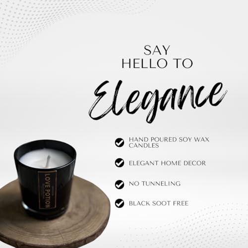 Image of Mini Soy Wax Scented Candles - Luxury Soy Wax Scented Candles, Long Burn Time, Black soot- Free Pack of 2 (Aesthetic Candle, Luxury Candle)