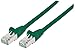 Produktbild intellinet 741255 Netzwerkkabel Cat7-Rohkabel mit Cat6a-Stecker 100% Kupfer LS0H 30m grün