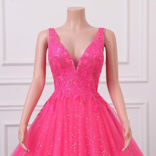 Image of Women's Beading Sweetheart Ball Gown Tulle Layed Long Quinceanera Dress