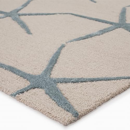 Image of Hand Tufted Wool Carpets Anti Shedding Rug Modern Carpets for Living Room Size 8x10 Feet