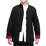 ★SCHWER ZU VERFORMEN - Mit dem Stehkragen ist die Uniform nach dem Waschen fast nicht zu verformen. Eine herausragende Besonderheit der Jacke liegt darin, daß die innere und äußere Seite in zwei verschiedenen Farben anzuziehen sind