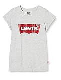 Baumwolle/Polyester Levi\'s Kids Lvg S/S Batwing Tee T-Shirt - Mädchen Light Gray Heather 5-7