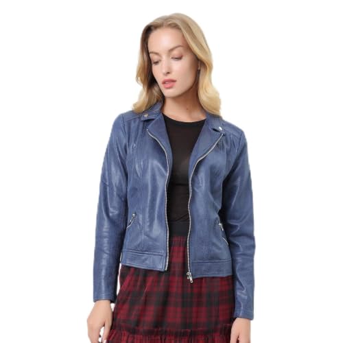 Veste courte style perfecto à zips blouson motard femme look rock chic