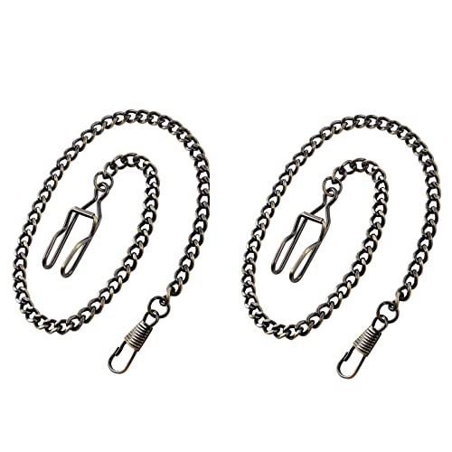 Realpoo 14.7 Inch (37.5 Cm) Pocket Watch Chain Purse Chains (Bronze 2-Pack) #TOP1