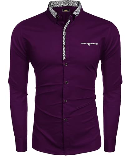 Image of Mens Shirt | Black Cotton Blend Casual | Regular Fit | Full Sleeve | Printed Spread Collar | Solid Plain Style | Summer Office Wear | Stylish Shirt for Men