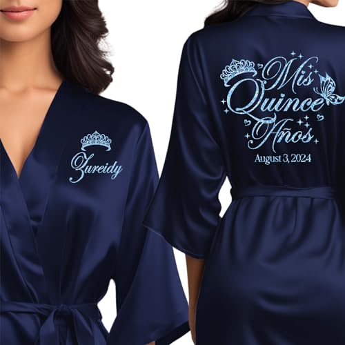 Mis Quince Anos Robes, Pretty Quinceanera Robes, Mama de la Quince, Quinceanera Gifts