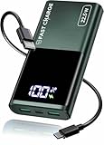 Mit dem neuen Chip von VirtuDrill unterstützt die Powerbank PD3.0 QC4.0 SCP Schnellladeprotokolle mit einer maximalen Leistung von 22,5 W und einem maximalen Eingang von 18 W. Es kann Ihr Telefon in nur 30 Minuten zu 65% aufladen. Darüber hinaus bietet die neue Technologie zur Stabilisierung von Spannung und Strom 2.0 eine noch stabilere Stromversorgung während des Schnellladens.