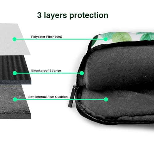 Bolso para portátil Fresh Green Leaf 15.6 pulgadas impermeable miniatura 4