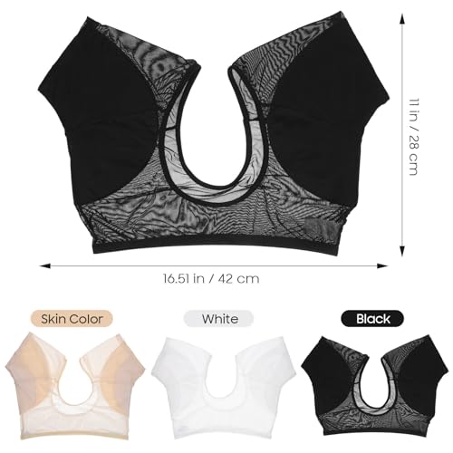 Chaleco de chinlon elástico para mujer con almohadillas absorbentes de sudor, pack de 3 7