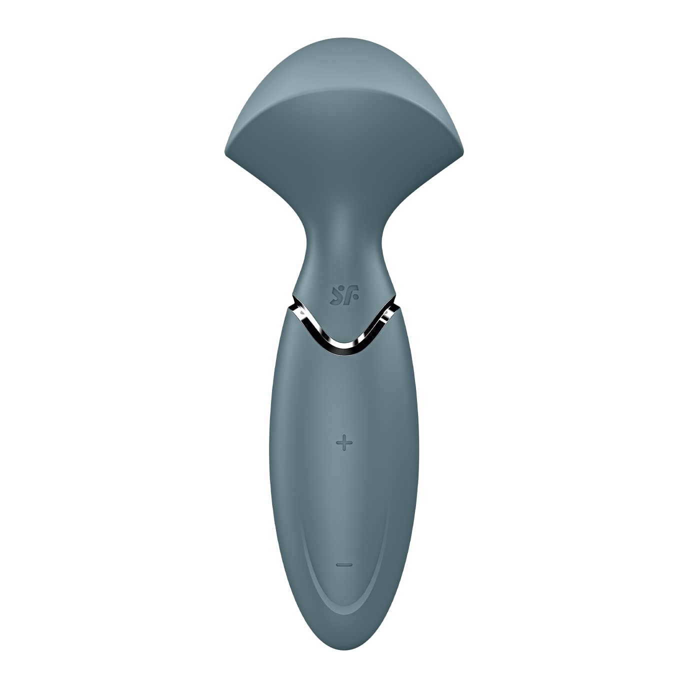 Satisfyer Mini Wand-er Massager Vibratore | 12 Programmi di Vibrazione | Impermeabile (IPX7) | Silicone medicale | Sex Toys per Massaggi erotici | Sex Toy per Donne | Grigio