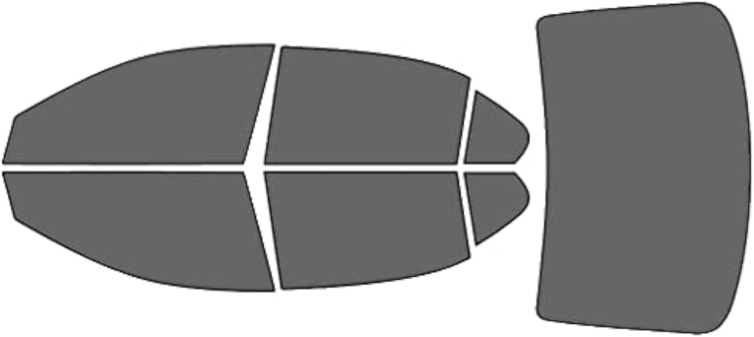 Rvinyl Window Tint Kit Compatible with Volkswagen Jetta 2011-2018 Sedan - Black 20% - Single Ply No Bubble Film - Do it Yourself Vehicle Complete Precut Kit