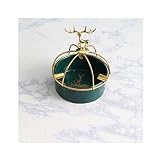 zlw-shop Cendrier Creative Château de cerf en céramique Cendrier, personnalité Cadeaux, Cigarettes CENDRIER, Ornements, décor, Vert, Noir, cerf Animal Cendrier Cendrier de Cigarette (Color : Green)