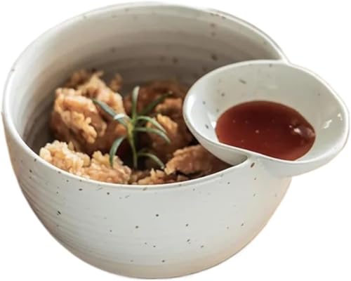 LSFYYDS Saucenschalen 2 stücke Grobe Keramik Retro Dim Sum Schüssel Japanische Küche Schüssel Hausmannskost Kreative Becher Obst Salat Platte Wohnzimmer Display Gewürzschale
