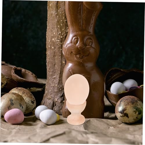 GALPADA 12 Stück Teiliges Set Unbemalte Holz Eierbecher für Ostern DIY Eierhalter aus Glattem Holz Kinderfreundlich Vielseitig für Osterdeko Familienfeiern und Küchengebrauch – Bild 7