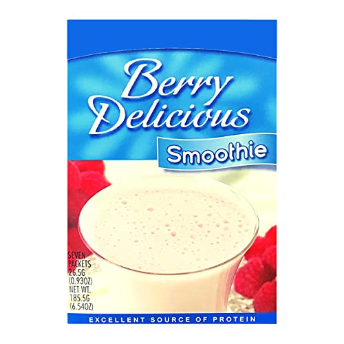 Healthywise - High Protein Meal Replacement Smoothie, Low Calorie, Low Fat, 15G Protein, Ideal Protein Compatible, 7 Servings Per Box (Berry Delicious) #TOP27