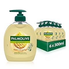 Palmolive Sapone Naturals latte e miele 6 x 300 ml - sapone liquido per tutti i tipi di pelle, sapone per le mani, sapone liquido per le mani