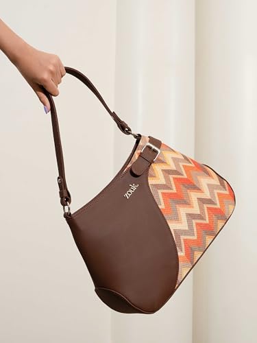 Image of ZOUK Ira Handbag | Stylish Women's Handbag | Luxury Shoulder Bag for Women | Trendy | Fancy Ladies Handbags | Small Purse for Events | Water-Resistant