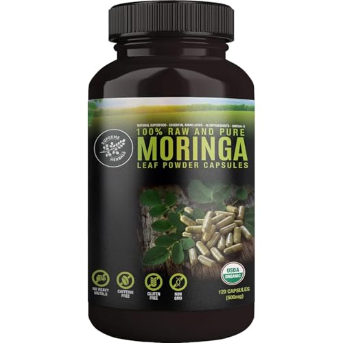 Supreme Herbals Organic Moringa Powder Capsules