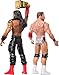 Mattel WWE Main Event Showdown Action Figures 2-Pack with Accessory, Series #21 Roman Reigns vs LA Knight Collectible Set, 6-inch