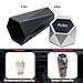 BFXM Car Trash Can, Car Trash Bin with Lid, Car Accessories for Women Interior, Car Garbage Can with Additional 2 ABS Hooks and 60pcs Trash Bags, Suitable for Home, Office, Car Organizer, Black