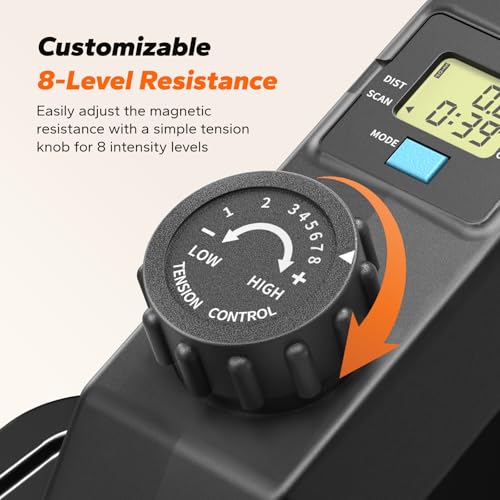 MERACH Under Desk Elliptical Machine for Home, Electric Elliptical Machine for Seniors with 12 Adjustable Speed, Quiet & Portable Seated Pedal Exerciser with Remote Control & Non-Slip Pad - Image 5