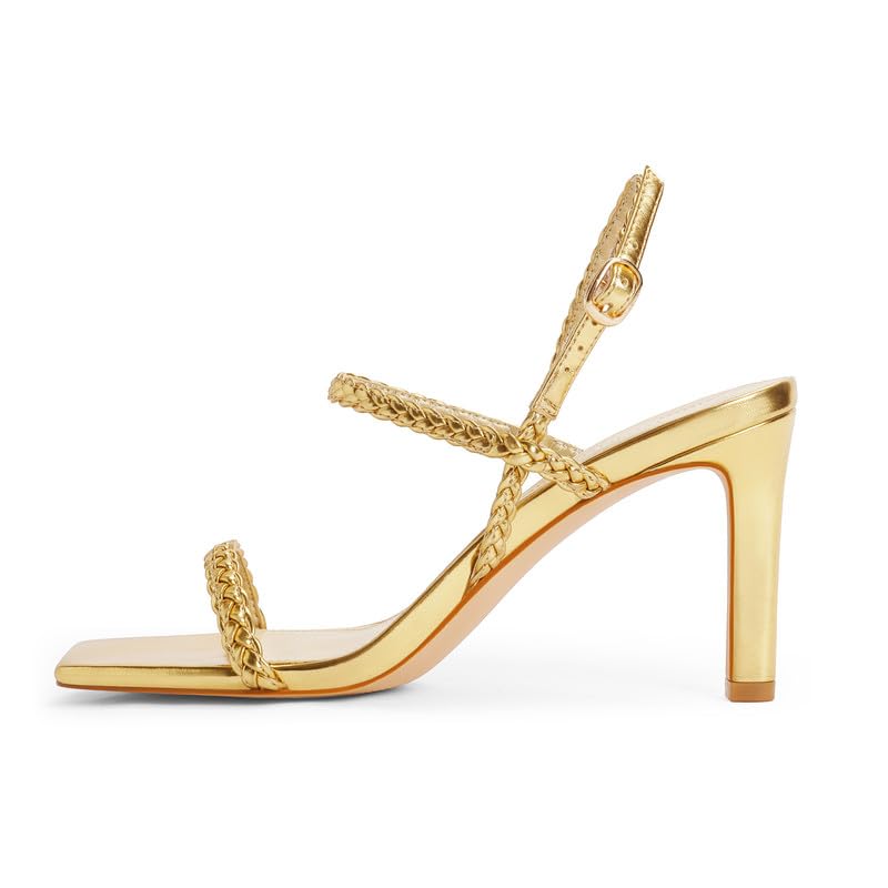 Image of Modatope Womens Sandals Open Toe Strappy Sandals Ankle Strap High Heel Sandals for Women