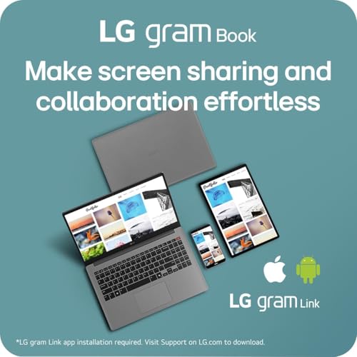 Image of LG gram Book 15 Thin Lightweight Laptop Computer, 16GB RAM, 2TB SSD, AI Copilot in Windows 11 Pro, Intel i5-1334U(10 Cores up to 4.6 GHz), FHD IPS Backlight Display, with 5 ave 6 in 1 kit