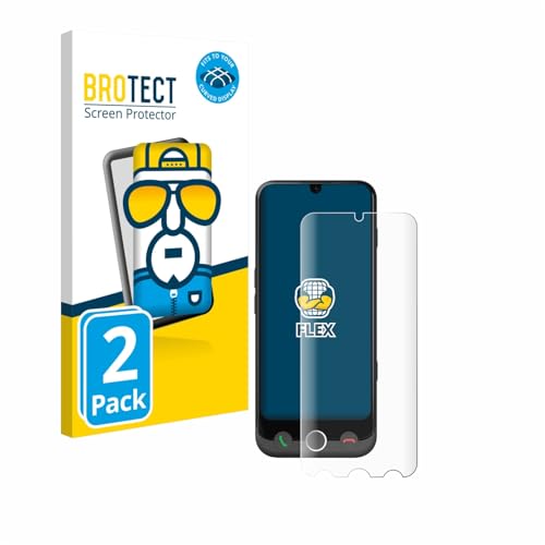 BROTECT 2 Stück Full-Cover Schutzfolie für Doro Aurora A30 Full-Screen Bildschirmschutz-Folie [3D Curved, Anti-Fingerprint, Kristall-Klar]