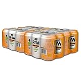Raw - Bebida Isotónica - Sabor Naranja y Mango BIO - 24 x 330 ml - Ingredientes Naturales - Fuente de Vitaminas y Antioxidantes - Ideal para la Práctica Deportiva - Sin Azúcares Añadidos - 100% Vegano