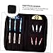 Bag Darts Carrier Case Darts Case Darts Case Holds 3 Darts Portable Darts Pouch Portable Darts Bag Zippered Darts Pouch Entertainment Darts Holder Black Oxford Cloth